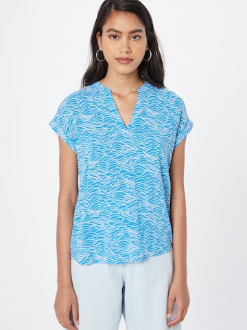 TOM TAILOR DENIM Blouse in Blue: front