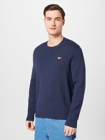 Pull-over Tommy Jeans en bleu : devant