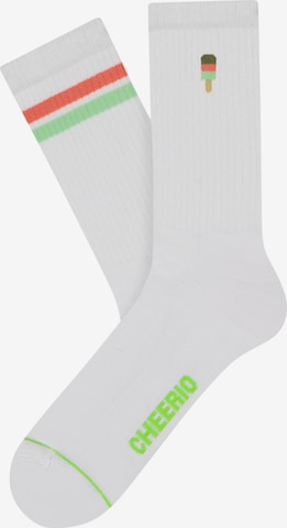 CHEERIO* Socks 'COOL AS ICE' in White: front