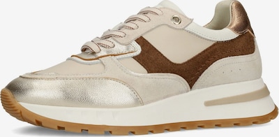 MANFIELD Sneaker in 36 in creme / braun / gold, Produktansicht