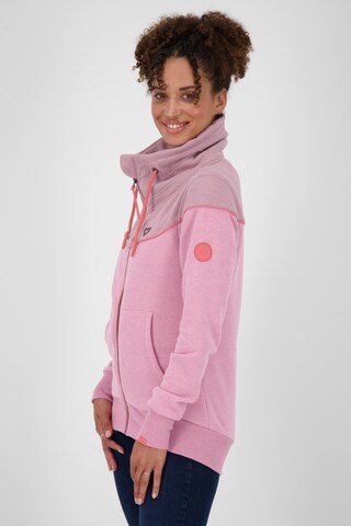 Alife and Kickin Zip-Up Hoodie in Pink