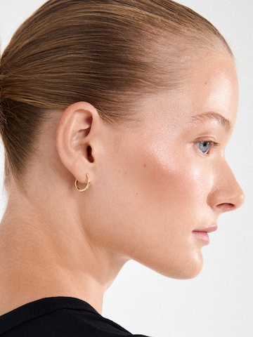 Pilgrim - Pendientes 'NOVA' en oro: frente