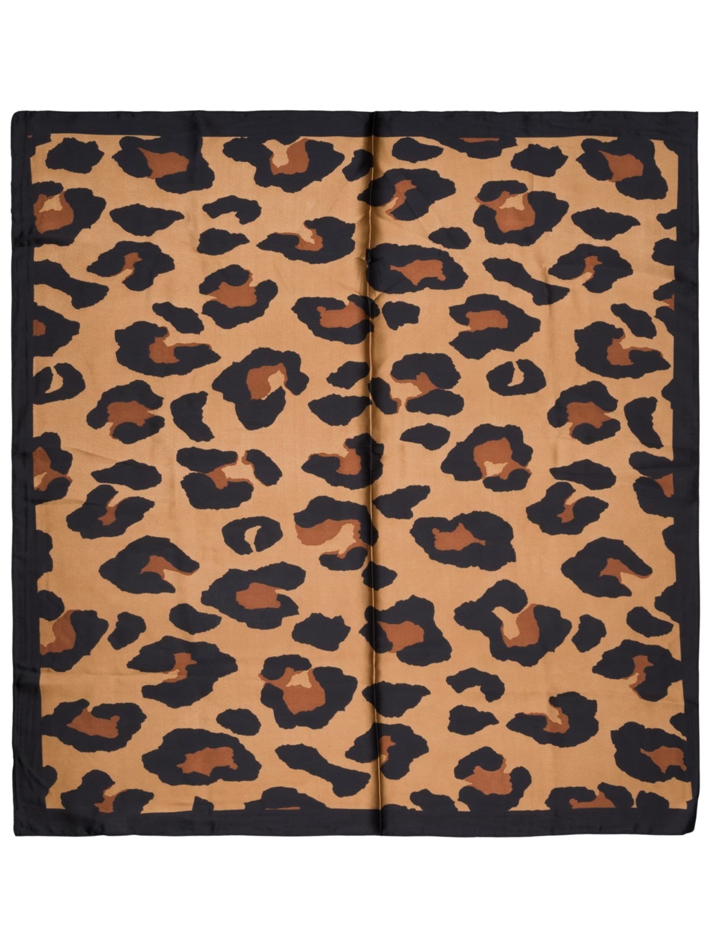 styleBREAKER Tuch 'Halstuch mit Leoparden Muster'‌‌‌‌‌‌‌‌‌‌ in Braun
