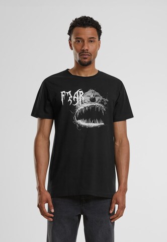 MT Men Shirt 'Fear' in Zwart: voorkant