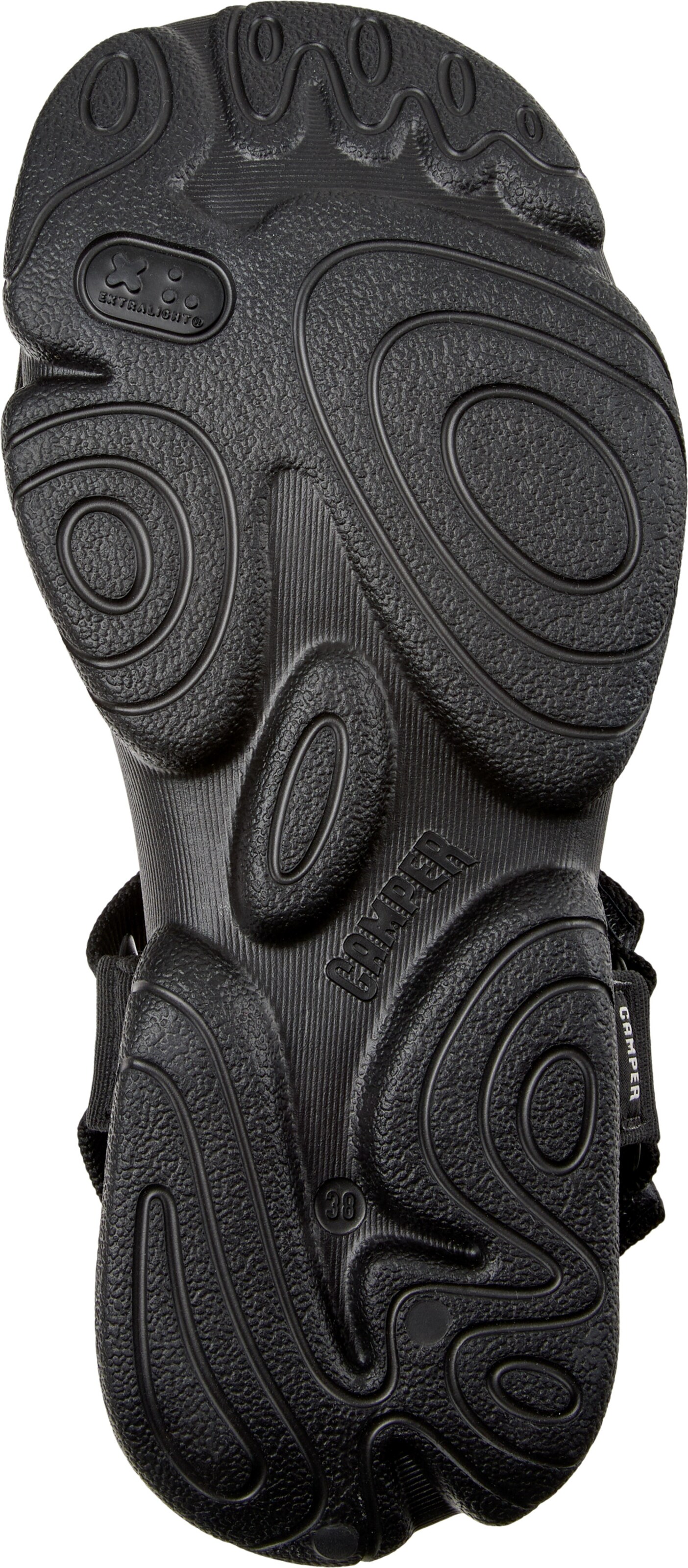 CAMPER Sandalen met riem 'Karst' in Zwart