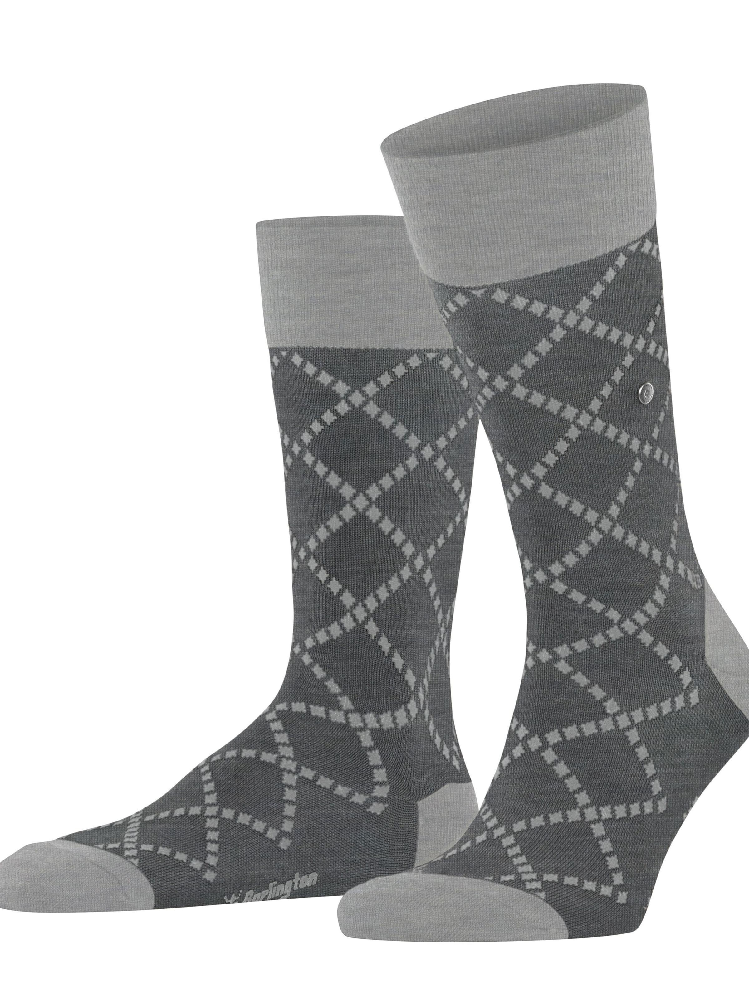 BURLINGTON Socks 'Ferry Road' in Grey: front