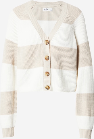 Cardigan HOLLISTER en beige : devant