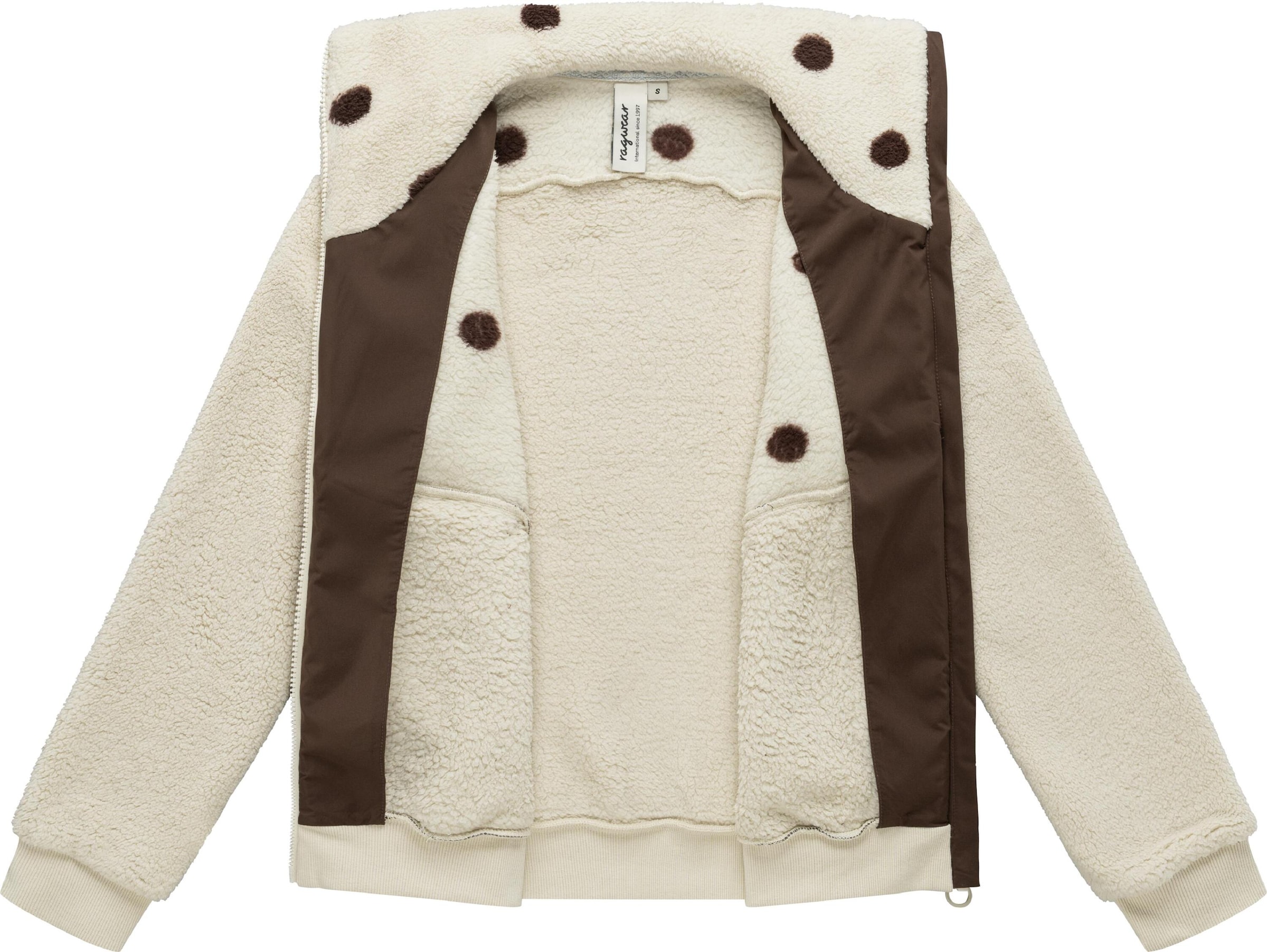 Ragwear Fleece jas 'Madaras' in Beige