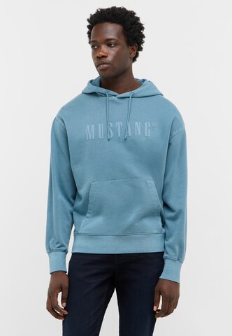 MUSTANG Sweatshirt in Blue: front