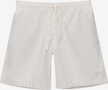 Pull&Bear Loose fit Pants in White: front