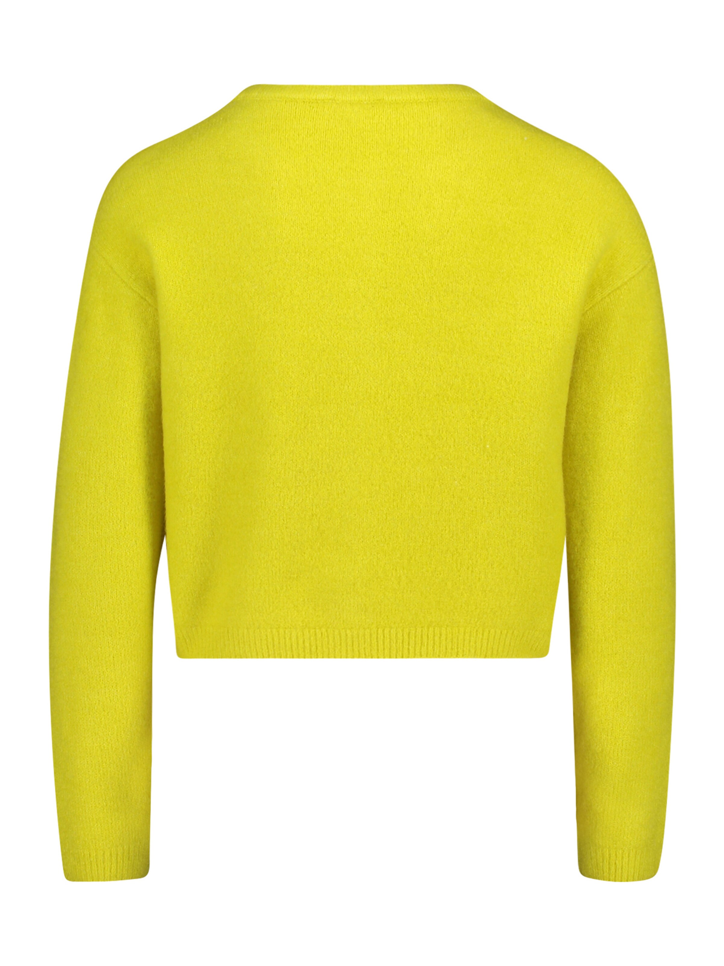 Cartoon Gebreid vest in Geel