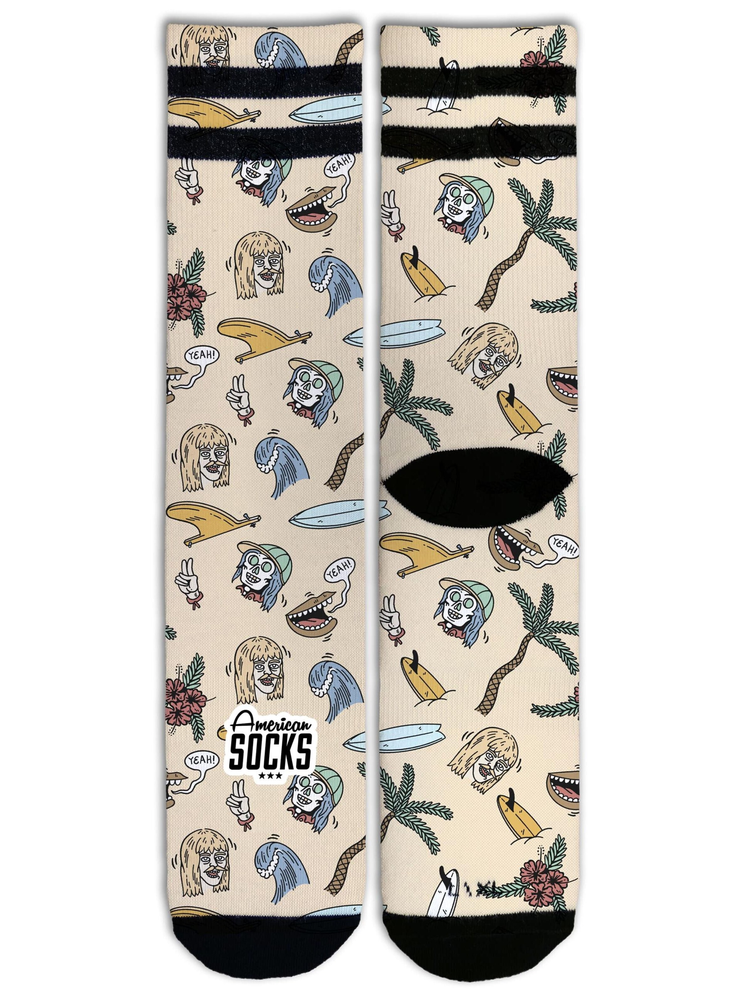Calzino 'Stinky Surfer - Mid High' di American Socks in colori misti