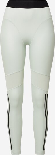 ADIDAS SPORTSWEAR Pantalon de sport 'Hyperglam 3-Stripes' en vert pastel / noir / blanc, Vue avec produit