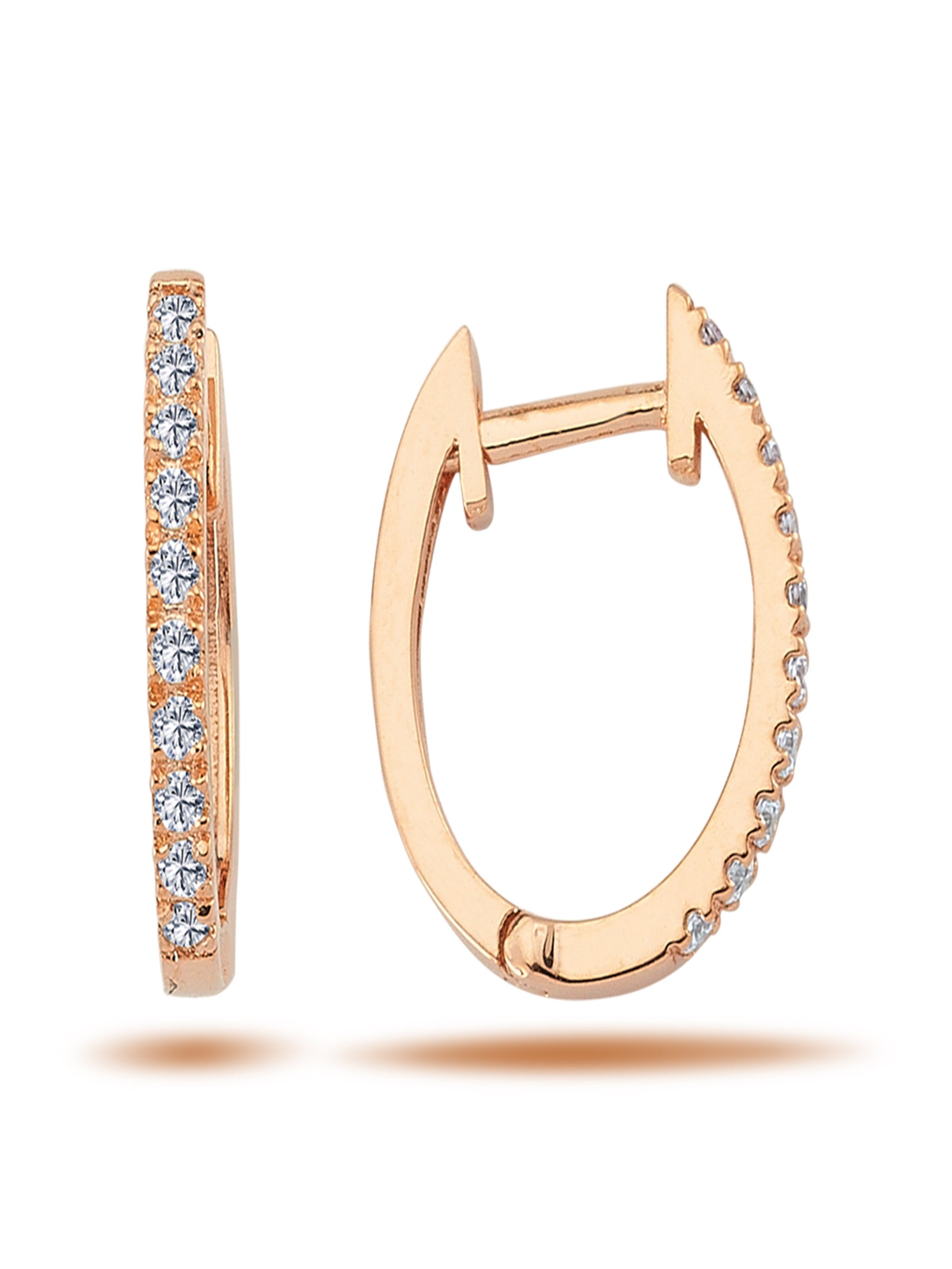 EinStein Diamant Earrings in Gold: front