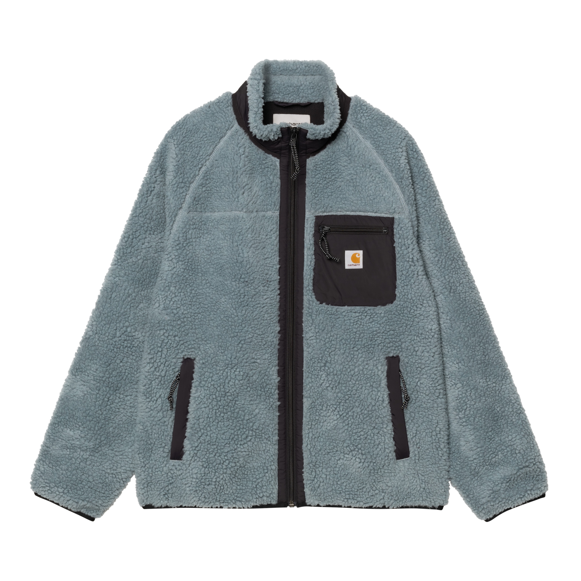 Carhartt WIP Fleece Jacket 'Prentis Liner Pile' in Blue: front