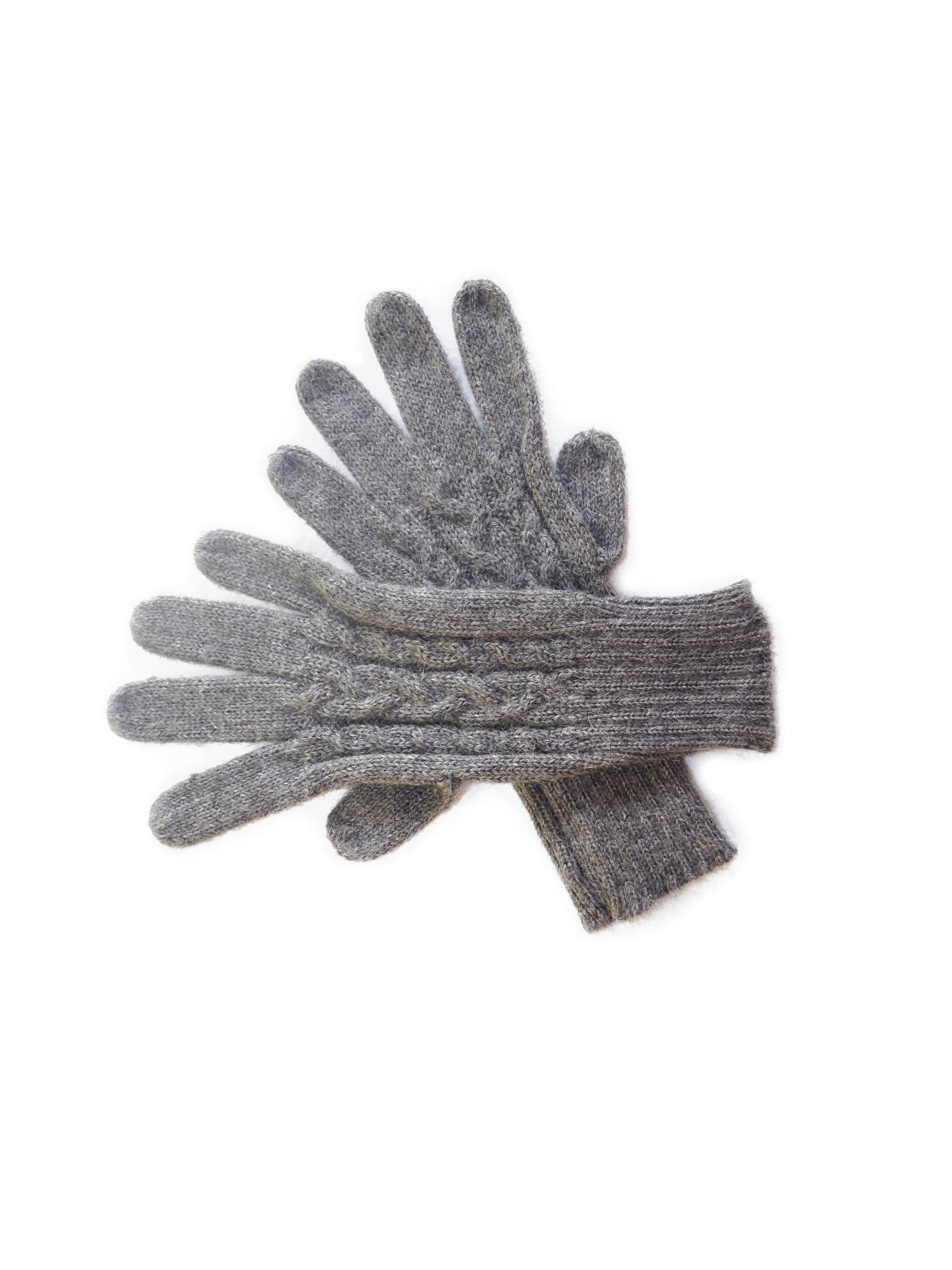 Posh Gear Fingerhandschuhe 'Guantibrada'‌‌‌‌‌‌ in Grau: Vorderseite