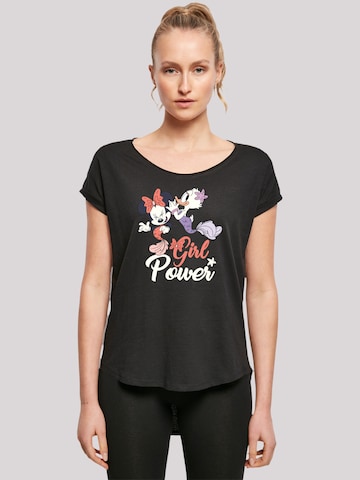 F4NT4STIC Shirt 'Disney Minnie Mouse Minnie & Daisy Power' in Zwart: voorkant