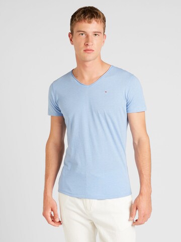 Tommy Jeans Regular Fit T-Shirt 'JASPE' in Blau: predná strana