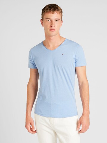 Tommy Jeans Regular Fit T-Shirt 'JASPE' in Blau: Vorderseite