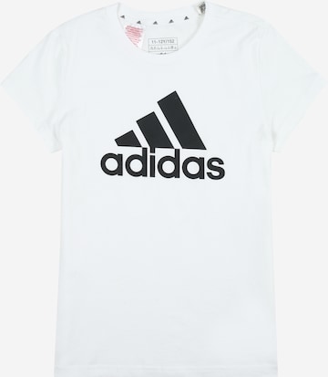 T-Shirt fonctionnel 'Essentials Big Logo ' ADIDAS SPORTSWEAR en blanc : devant