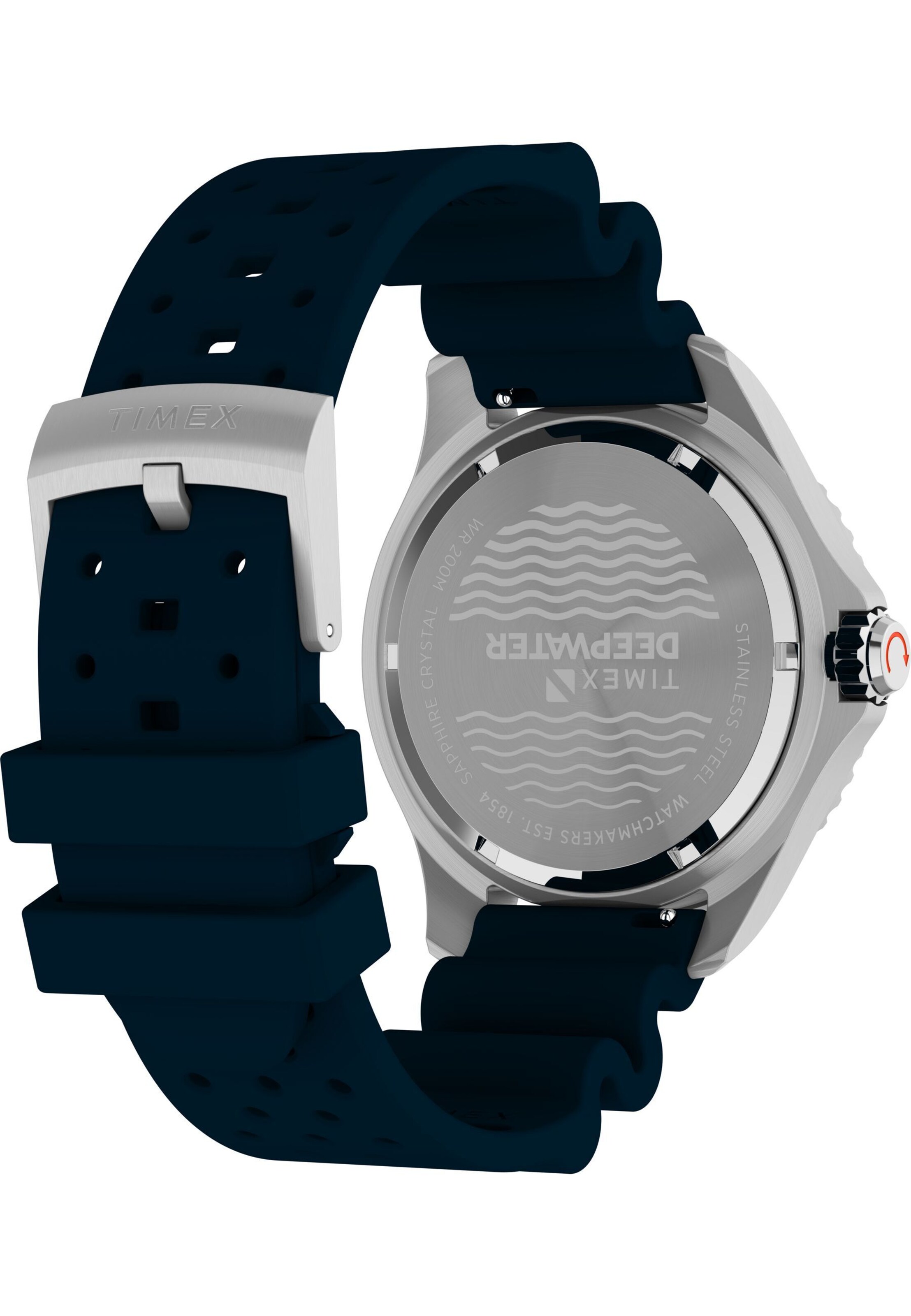 TIMEX Analog watch 'Deep Water Meridian 200' in Blue