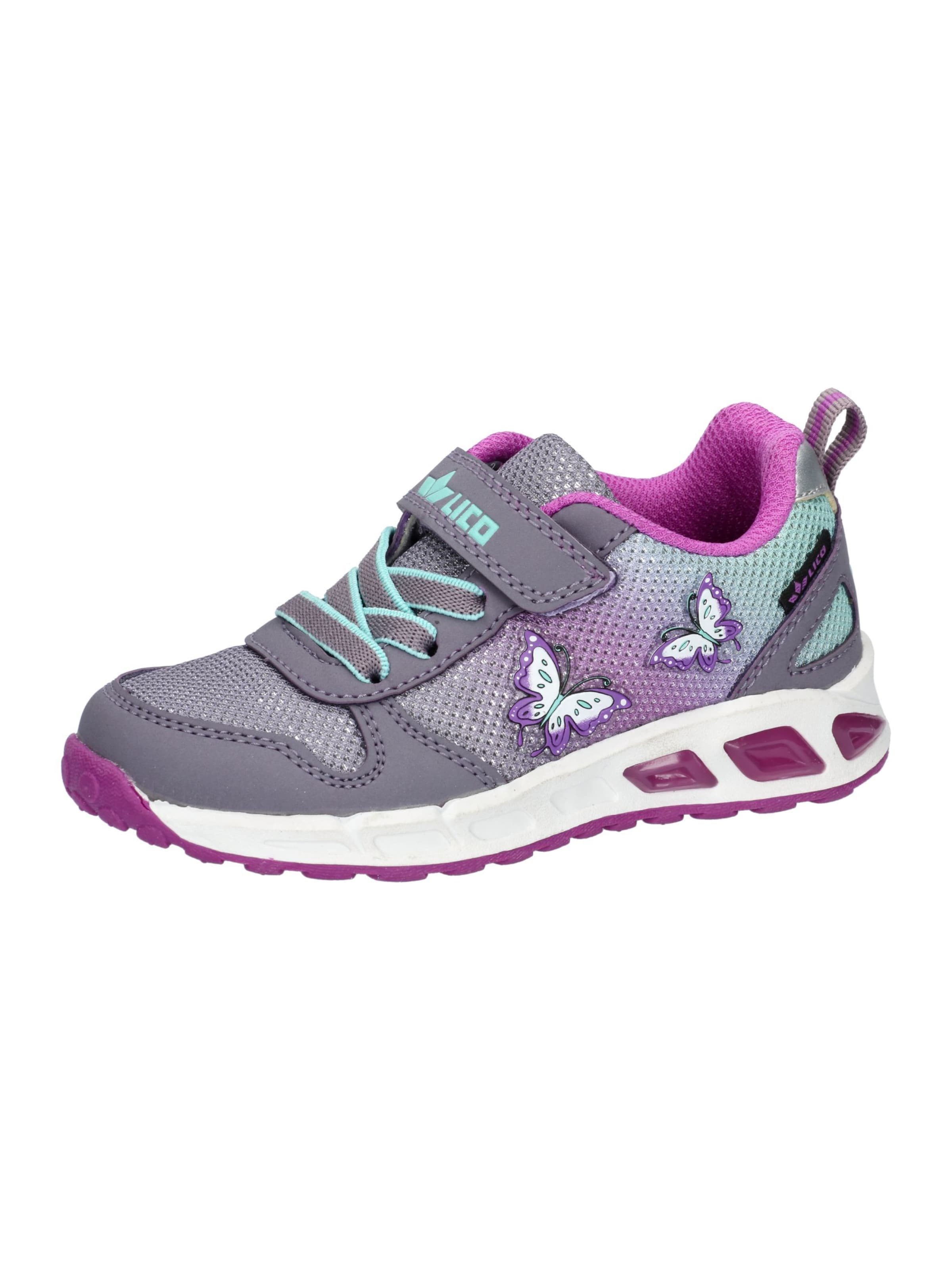 LICO Sneaker ' Blinky Girl ' in Lila: Vorderseite