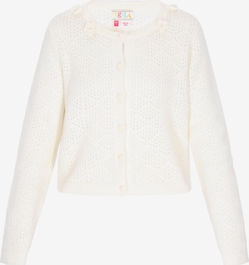 IZIA - Casaco de malha em branco: frente