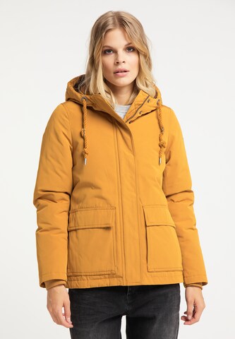 Veste d’hiver DreiMaster Vintage en jaune : devant