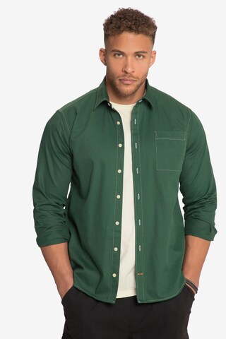 STHUGE Regular fit Button Up Shirt in Green: front