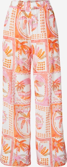 Kelnės iš Emily Van Den Bergh, spalva – rusvai žalia / tamsiai oranžinė / rožinė / balta, Prekių apžvalga