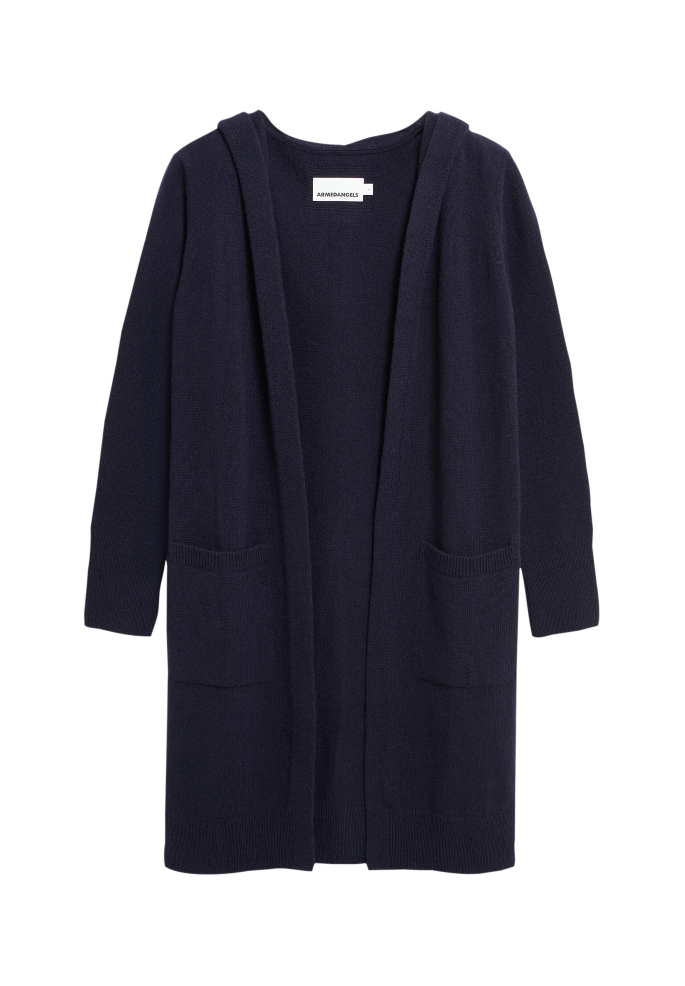 ARMEDANGELS Gebreid vest ' WANDAA ' in Blauw: voorkant