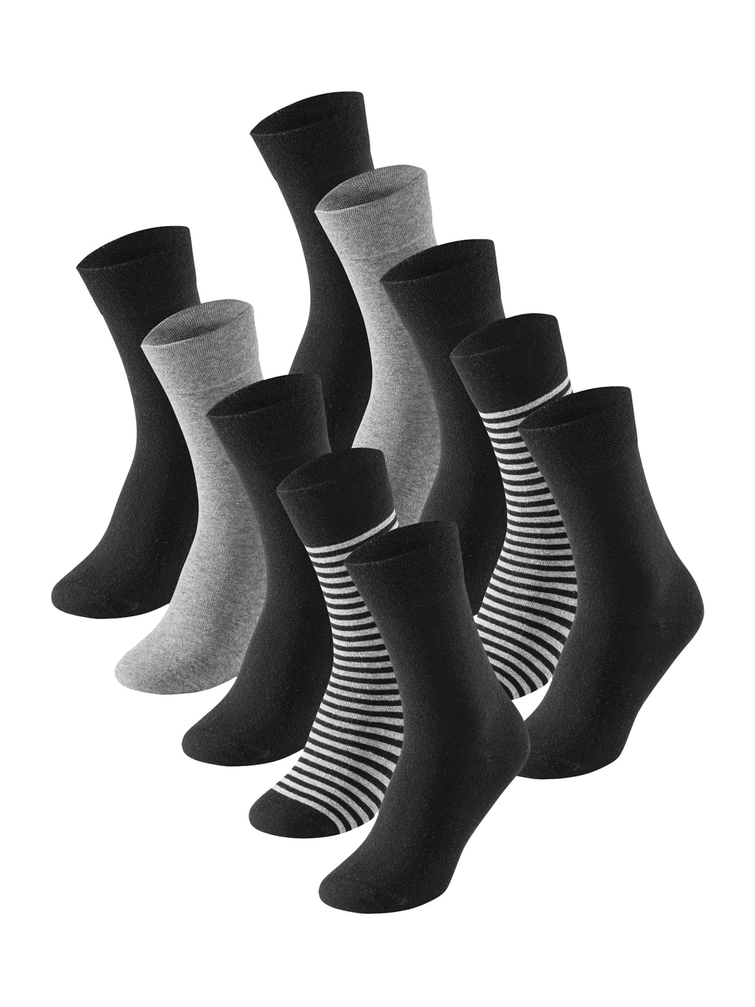 SCHIESSER - Calcetines ' Cotton Fit ' en gris: frente