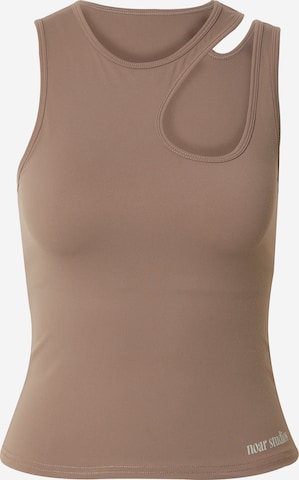 Top di noar studios in grigio: frontale