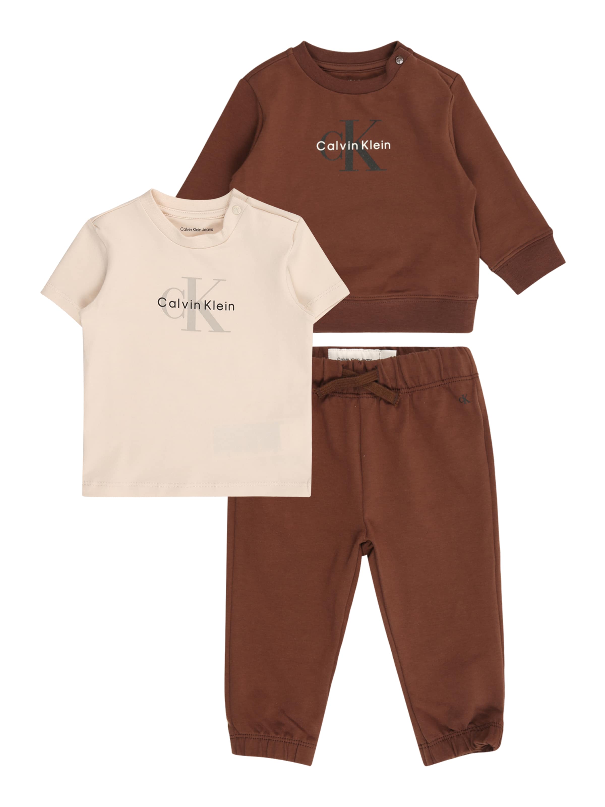 Calvin Klein Jeans Σετ σε καφέ: μπροστά