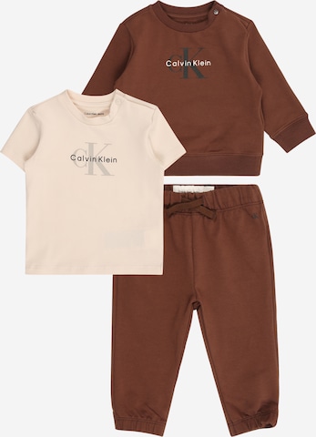 Calvin Klein Jeans Комплект в Коричневый: спереди