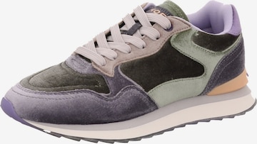 Sneaker bassa 'Sneaker Low Damen 22402020 City Emerald Echtleder in grau' di HOFF in grigio: frontale