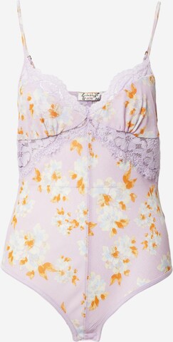 Free People Bodysuit 'MONDAY MORNING' in Purple: front