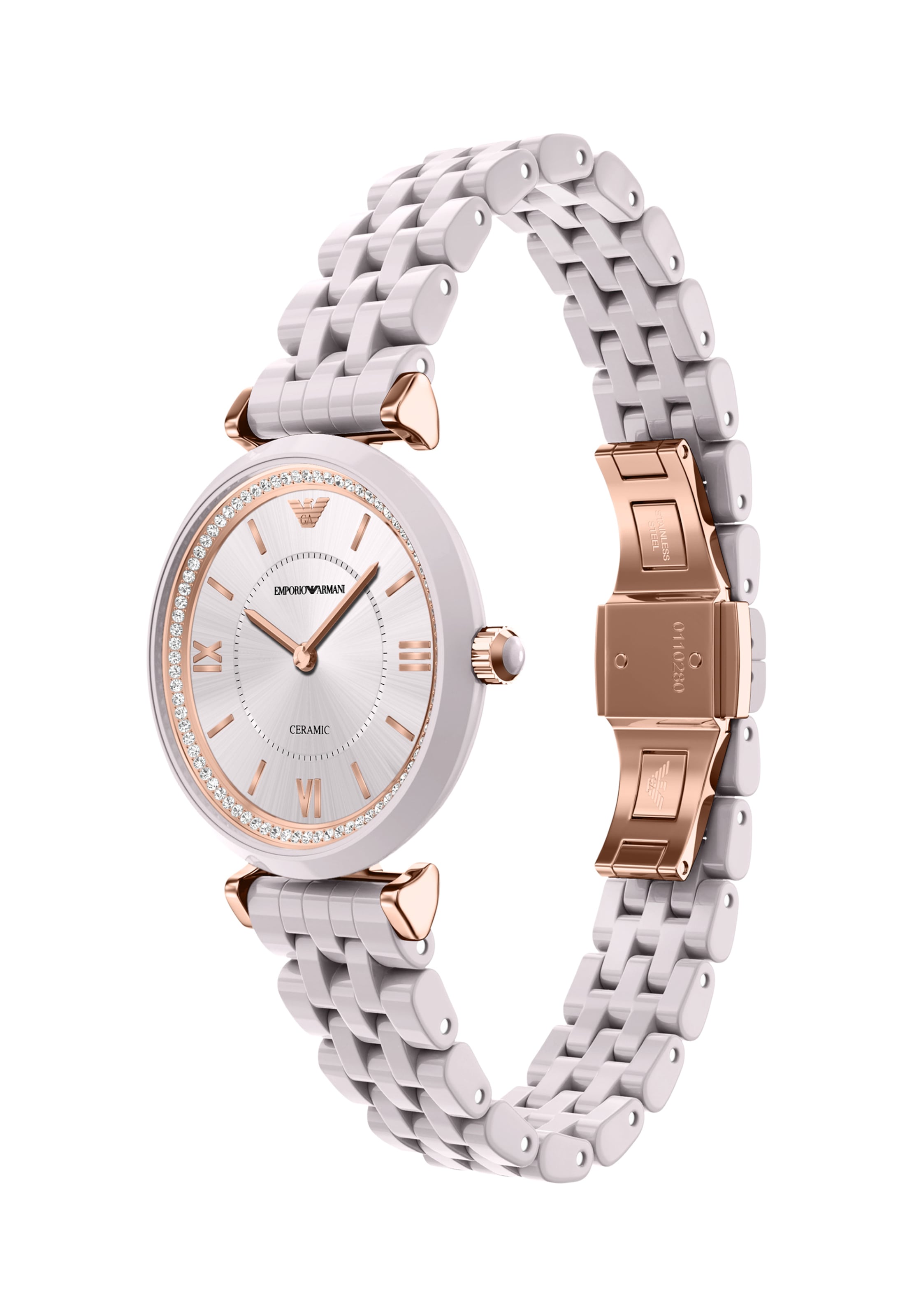 Orologio analogico 'GIANNI' di Emporio Armani in grigio