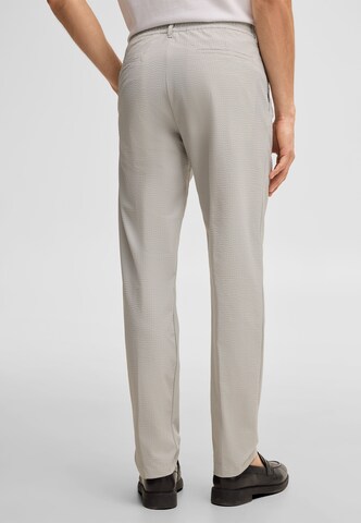 STRELLSON Regular Bundfaltenhose 'Lui' in Silber