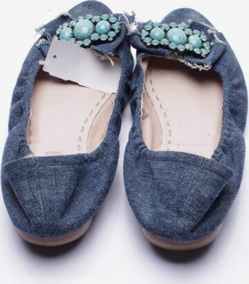 Miu Miu Flats & Loafers in 38 in Blue