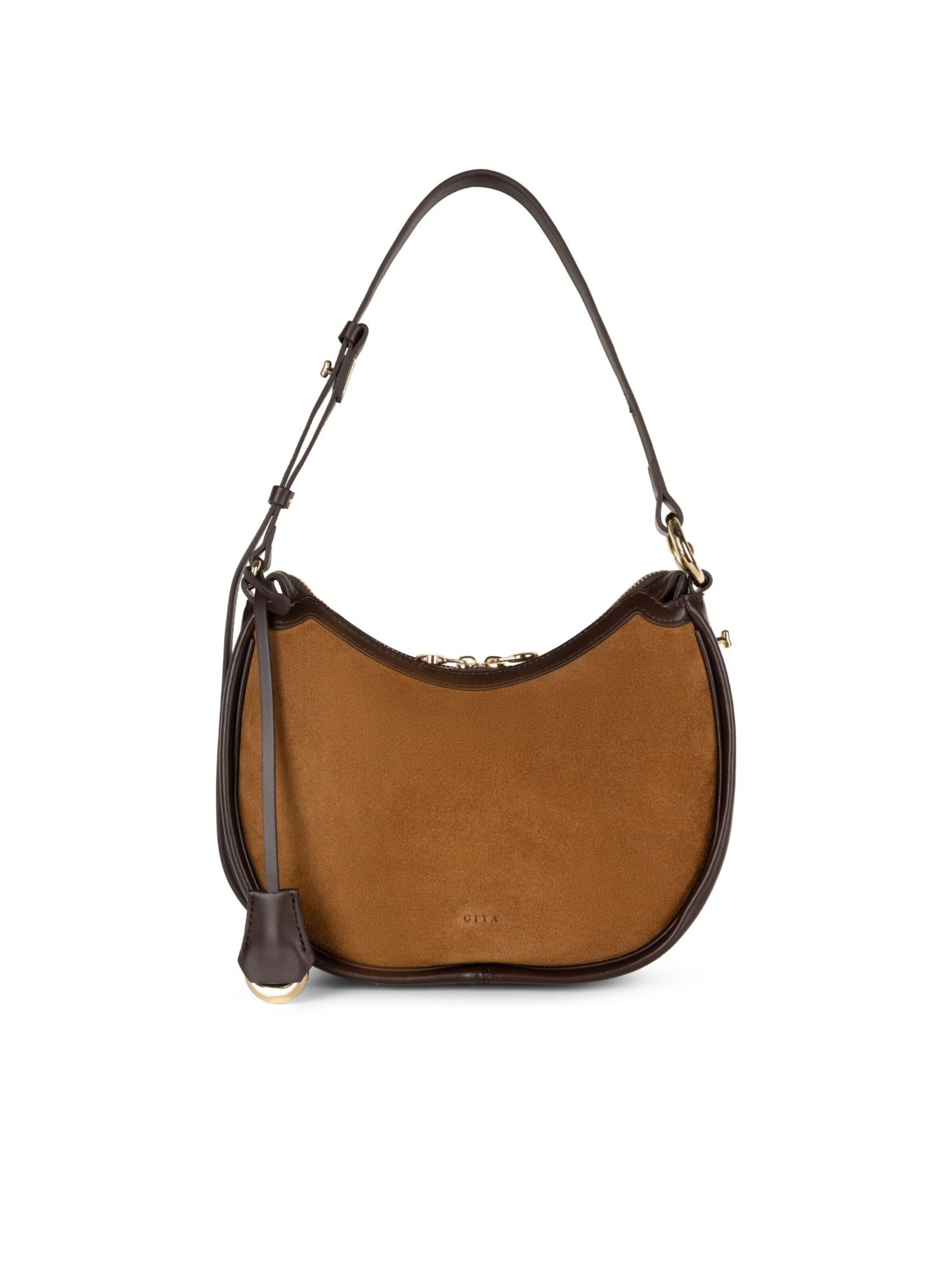 GIYA Amsterdam Handbag 'Lemy' in Brown: front