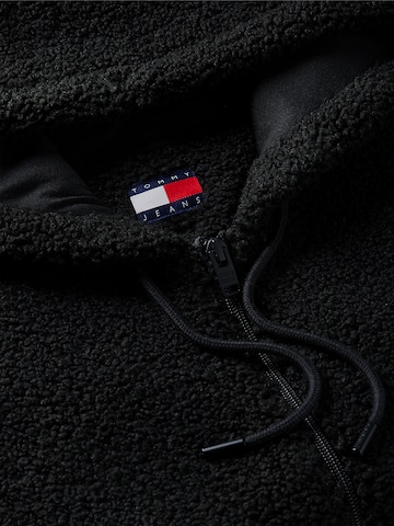 Tommy Jeans Fleecejacka i svart
