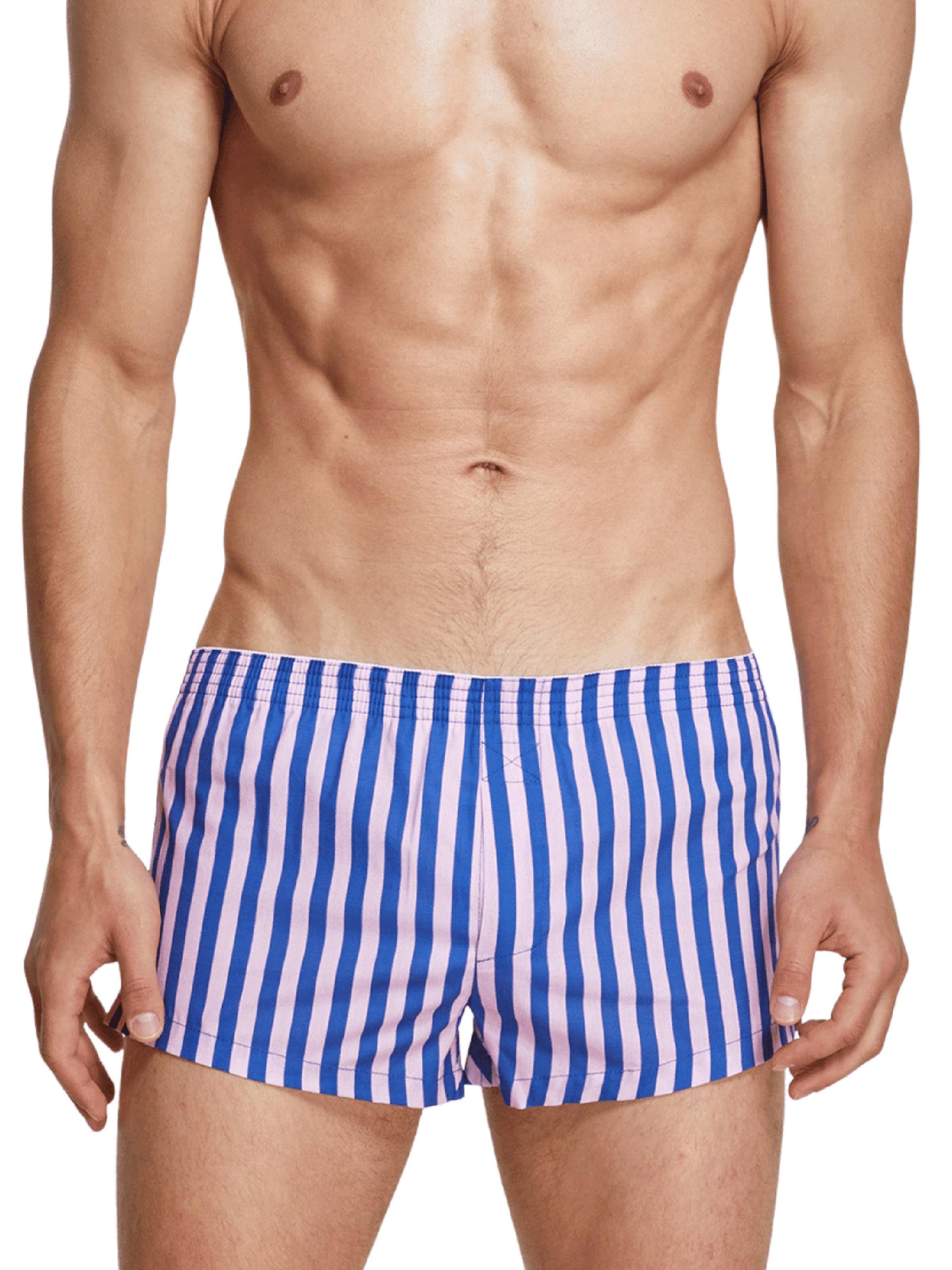 SEOBEAN Boxershorts 'Baumwolle Boxershort Gestreift'‌‌ in Pink: Vorderseite