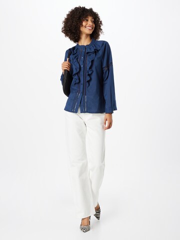 Lollys Laundry Blouse 'Rikshaw' in Blue