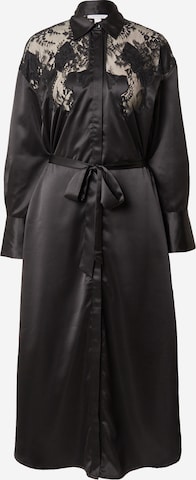 TOPSHOP - Vestido camisero en negro: frente
