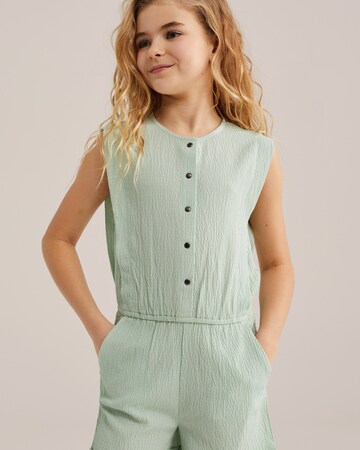 WE Fashion Комбинезон в зелено: отпред