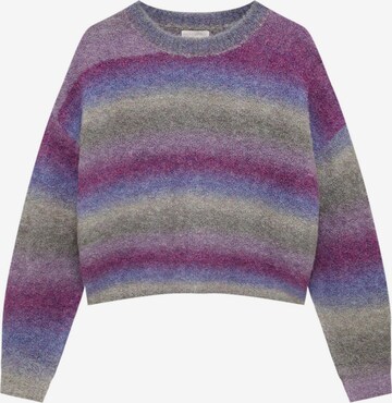 Pull&Bear Sweter w kolorze mieszane kolory: przód