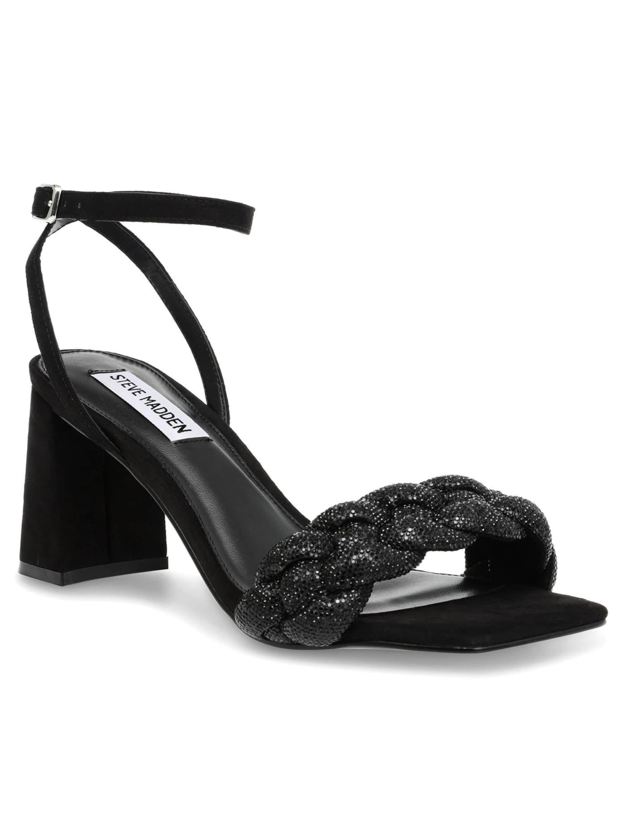 Sandalo 'W' Lidia Black / Crystal Sandals' di STEVE MADDEN in nero: frontale