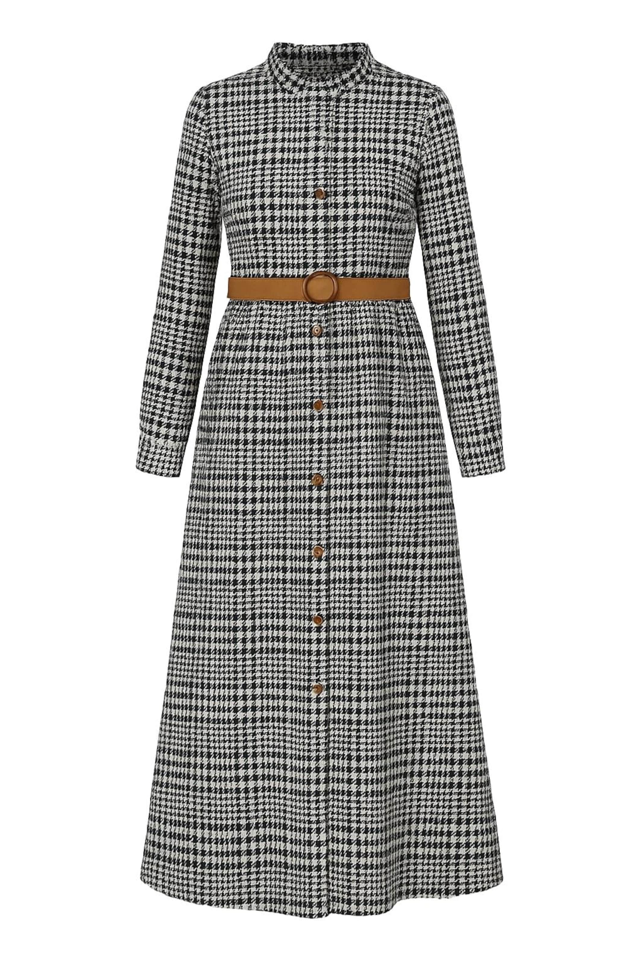 MODAMIHRAM Jurk in Zwart: voorkant