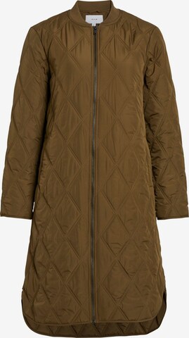 VILA Between-Seasons Coat in Green: front